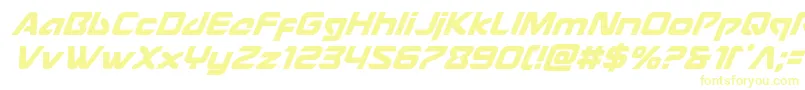 フォントUsangelsuperital – 黄色のフォント