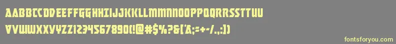 Masterbreakercond Font – Yellow Fonts on Gray Background