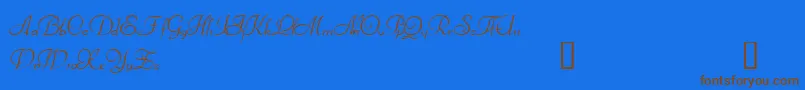 More about Bienville Font Bienville Font – Brown Fonts on Blue Background