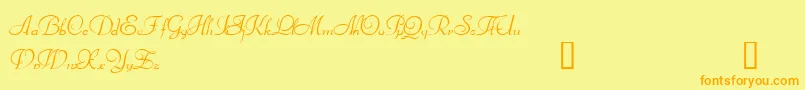 fuente Bienville – Fuentes Naranjas Sobre Fondo Amarillo