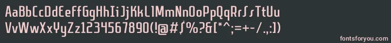 フォントSanitechtro – 黒い背景にピンクのフォント