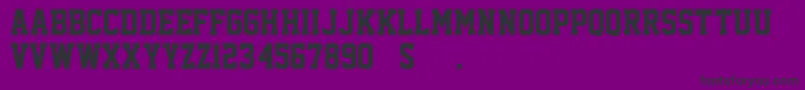 Шрифт AcademicM54 – чёрные шрифты на фиолетовом фоне