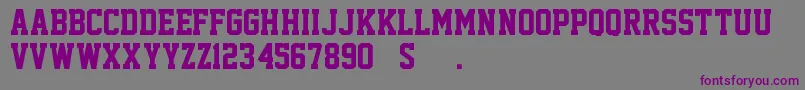 AcademicM54 Font – Purple Fonts on Gray Background