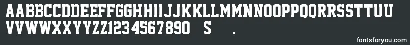 Шрифт AcademicM54 – белые шрифты на чёрном фоне