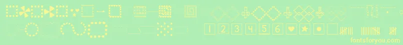 Kg Font – Yellow Fonts on Green Background