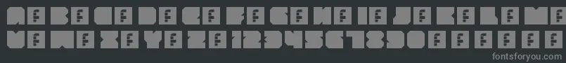ThrowbackRegular Font – Gray Fonts on Black Background