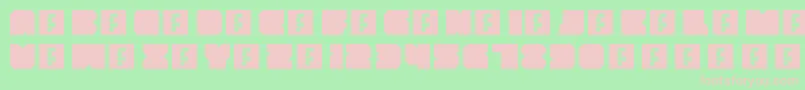 ThrowbackRegular Font – Pink Fonts on Green Background