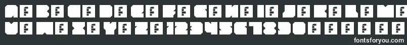 ThrowbackRegular Font – White Fonts on Black Background