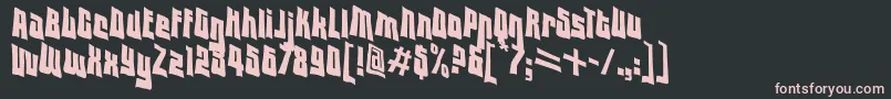 Vtclodownregular Font – Pink Fonts on Black Background