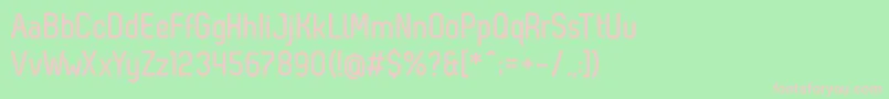 ZagBold Font – Pink Fonts on Green Background