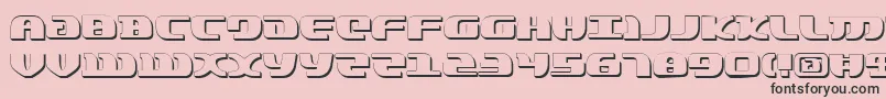 LordOfTheSithShadow Font – Black Fonts on Pink Background