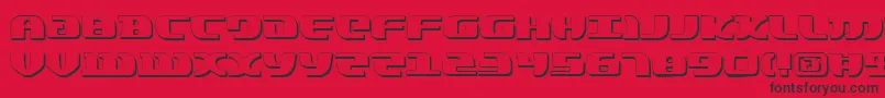 LordOfTheSithShadow Font – Black Fonts on Red Background