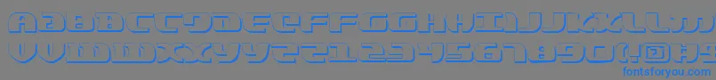 LordOfTheSithShadow Font – Blue Fonts on Gray Background