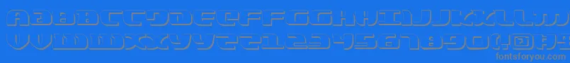 LordOfTheSithShadow Font – Gray Fonts on Blue Background