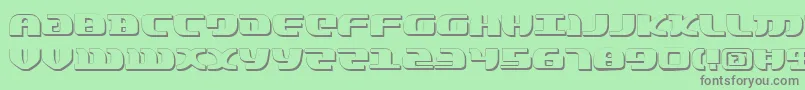 LordOfTheSithShadow Font – Gray Fonts on Green Background