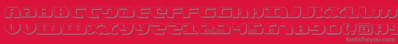 LordOfTheSithShadow Font – Gray Fonts on Red Background