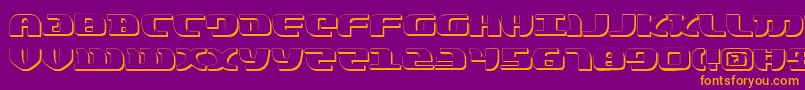 LordOfTheSithShadow Font – Orange Fonts on Purple Background