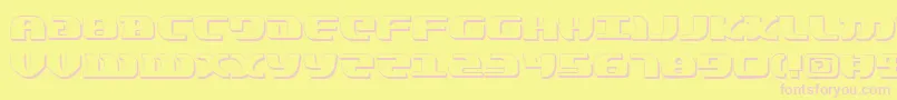 LordOfTheSithShadow Font – Pink Fonts on Yellow Background