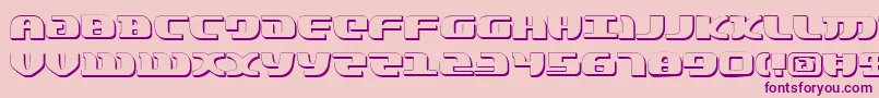 LordOfTheSithShadow Font – Purple Fonts on Pink Background