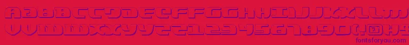 LordOfTheSithShadow Font – Purple Fonts on Red Background