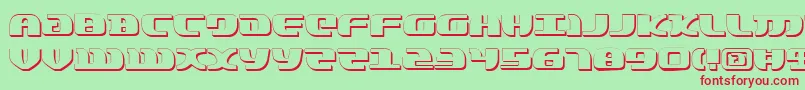 LordOfTheSithShadow Font – Red Fonts on Green Background