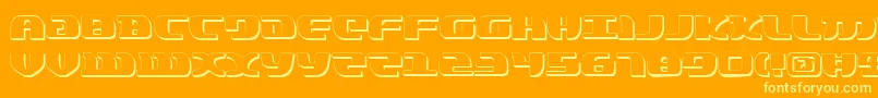 LordOfTheSithShadow Font – Yellow Fonts on Orange Background