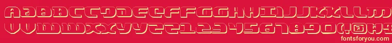 LordOfTheSithShadow Font – Yellow Fonts on Red Background