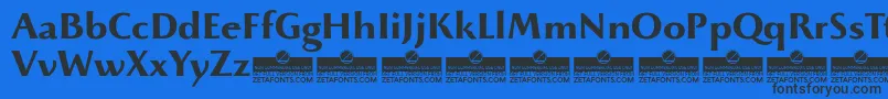 BeatrixantiquaBoldTrial Font – Black Fonts on Blue Background