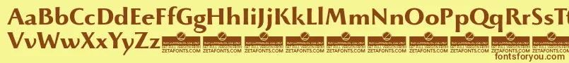 Más sobre la fuente BeatrixantiquaBoldTrial fuente BeatrixantiquaBoldTrial – Fuentes Marrones Sobre Fondo Amarillo