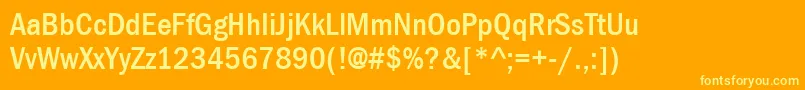 More about ItcFranklinGothicLtMediumCondensed Font ItcFranklinGothicLtMediumCondensed Font – Yellow Fonts on Orange Background