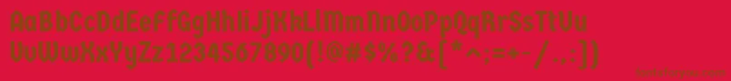GermaniaoneRegular Font – Brown Fonts on Red Background