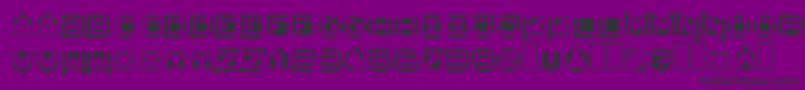 フォントAntimatterKg – 紫の背景に黒い文字