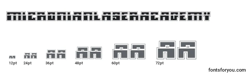 MicronianLaserAcademy Font Sizes