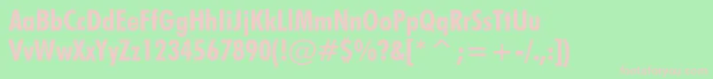 VanielBd Font – Pink Fonts on Green Background