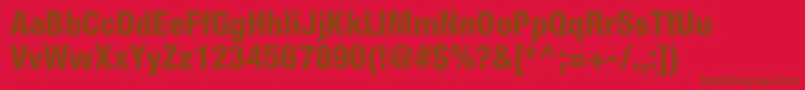 More about HelveticaneueltstdHvcn Font HelveticaneueltstdHvcn Font – Brown Fonts on Red Background