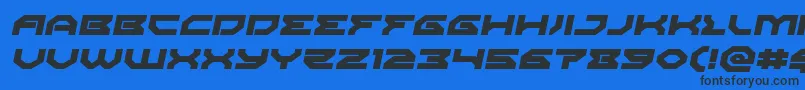 Xenodemonexpandital Font – Black Fonts on Blue Background