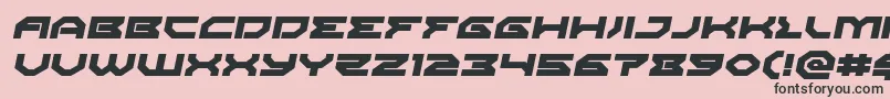 Xenodemonexpandital Font – Black Fonts on Pink Background