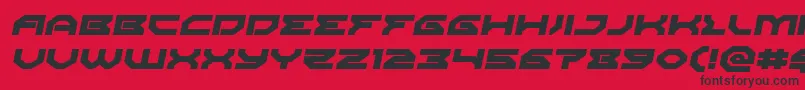 Xenodemonexpandital Font – Black Fonts on Red Background