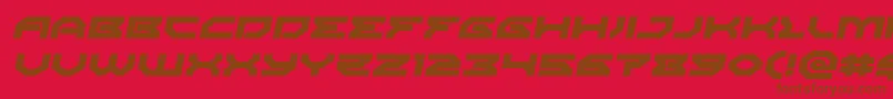 Xenodemonexpandital Font – Brown Fonts on Red Background