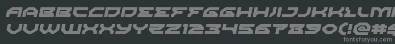 Xenodemonexpandital Font – Gray Fonts on Black Background