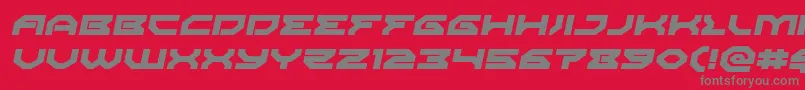 Xenodemonexpandital Font – Gray Fonts on Red Background