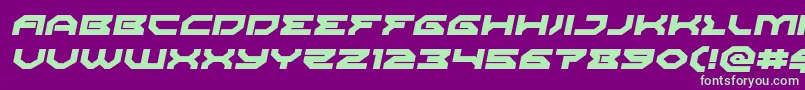 Xenodemonexpandital Font – Green Fonts on Purple Background