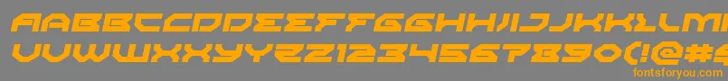 Xenodemonexpandital Font – Orange Fonts on Gray Background