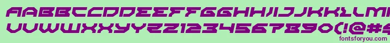 Xenodemonexpandital Font – Purple Fonts on Green Background