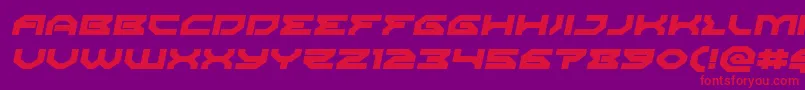 Xenodemonexpandital Font – Red Fonts on Purple Background