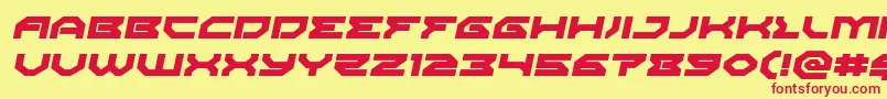 Xenodemonexpandital Font – Red Fonts on Yellow Background