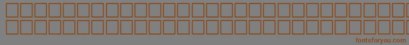 AidanRegular Font – Brown Fonts on Gray Background