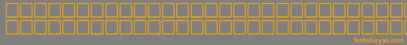 AidanRegular Font – Orange Fonts on Gray Background