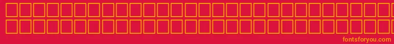AidanRegular Font – Orange Fonts on Red Background
