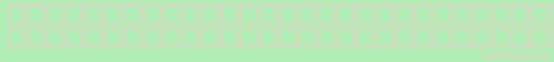 AidanRegular Font – Pink Fonts on Green Background